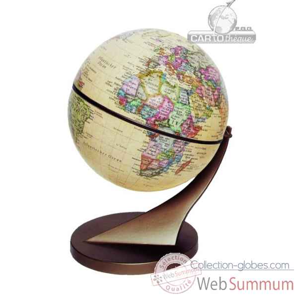 Mini globe 11 cm antique axe incline Cartothque EGG -SLCL11ANTI