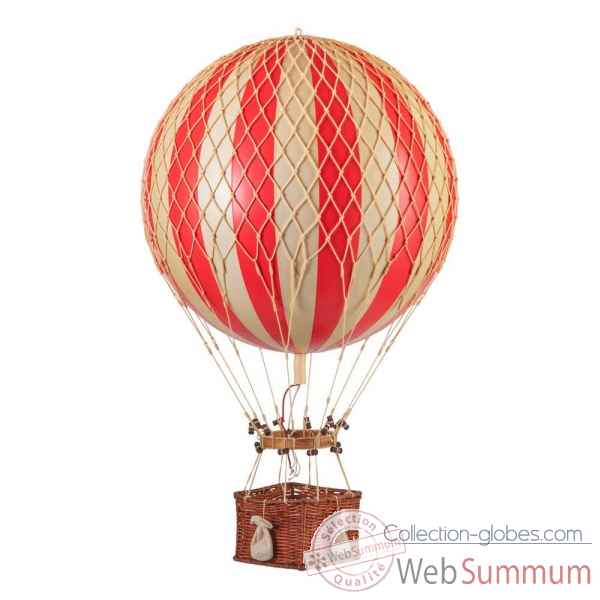 Ballon Jules Verne, montgolfire rouge Dcoration Marine AMF -AP168R
