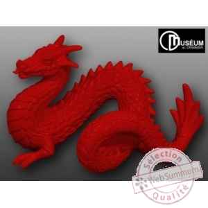 Objet decoration 02 loch-ness dragon rouge Edelweiss -C2197