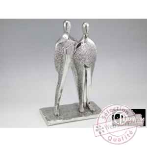 Objet decoration illusion couple personnage Edelweiss -C8889