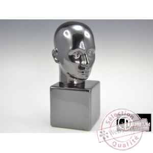 statue apparence visage platine Edelweiss -B5770