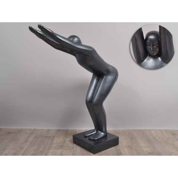 Statue classy sujet plongeur carbonne Edelweiss -C9571