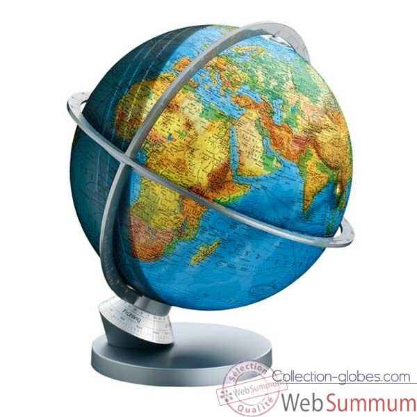 Globe gographique Colombus lumineux - modle Plante Terre Panorama - sphre 30 cm-CO4230529