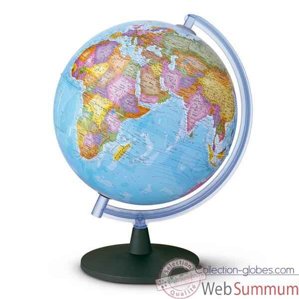 Globe Sirius 30 - Globe gographique non lumineux - Cartographie politique - diam 30 cm - hauteur 42 cm