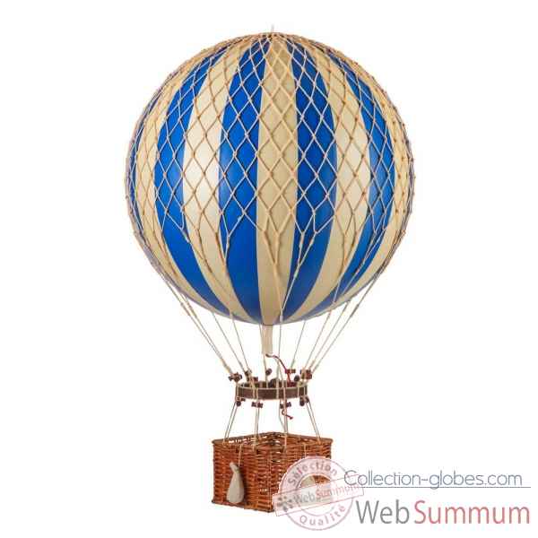 Ballon Jules Verne, montgolfière bleue Décoration Marine AMF -AP168D
