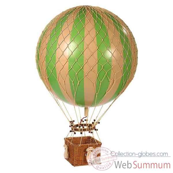 Ballon Jules Verne, montgolfière verte Décoration Marine AMF -AP168G