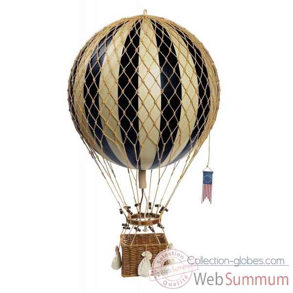 Royal aero, replique Montgolfiere Ballon 32cm noir Decoration Marine AMF -AP163K