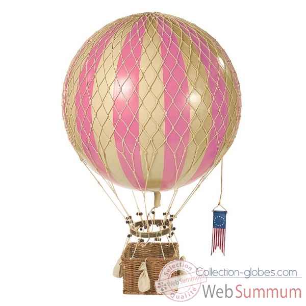 Royal aero, replique Montgolfiere Ballon 32cm rose Decoration Marine AMF -AP163P