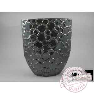 audace vase platine 32cm Edelweiss -B8081