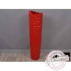 dia vase géant rouge brillant Edelweiss -B8156