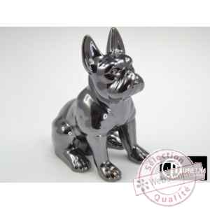 doggy statuette platine 29cm Edelweiss -B5751