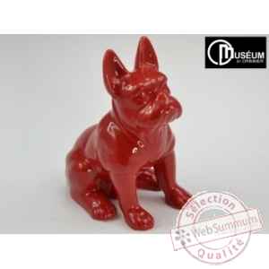 doggy statuette rouge 29cm Edelweiss -B5750