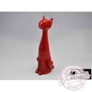 felix statuette chat rouge 54cm Edelweiss -B5739