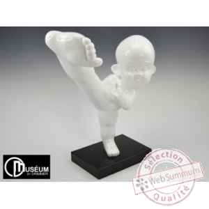 kids statuette pied geant blanc Edelweiss -C8833
