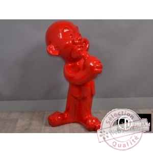 kids statuette rouge 79cm Edelweiss -C8836