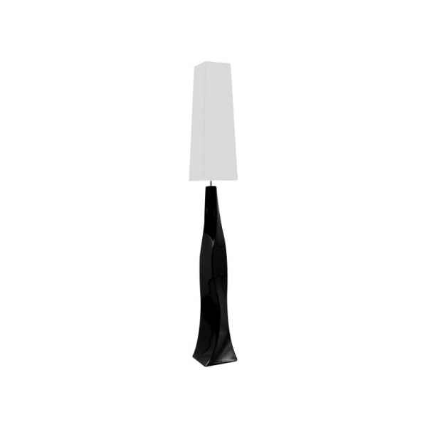 Lampe ceramique Obelisque noire 155cm Edelweiss -B5729
