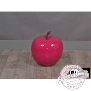 Objet décoration color pomme fushcia d,28cm Edelweiss -C9136