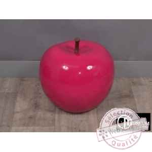 Objet decoration color pomme verte d,35cm Edelweiss -C9140