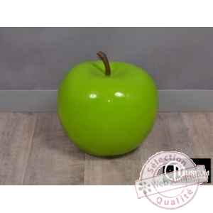 Objet décoration color pomme verte d,47cm Edelweiss -C9145