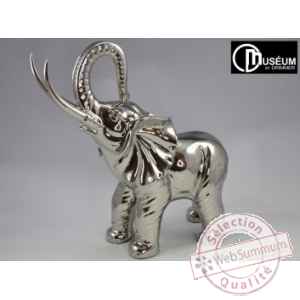 silver éléphant argent 64cm Edelweiss -C8091