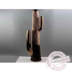 Statue arizona cactus bronze 80cm Edelweiss -D2807