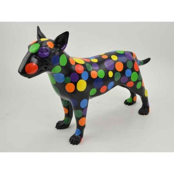 Statue funny chien pois couleur Edelweiss -C9270