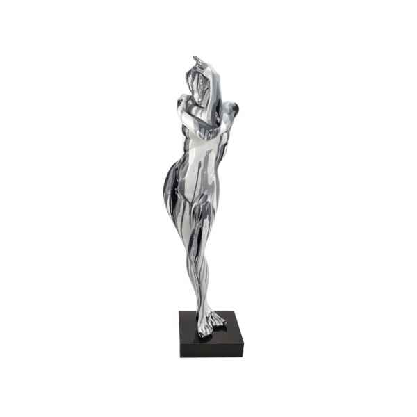 Statue laura danseuse debout noir et blanc Edelweiss -D1019
