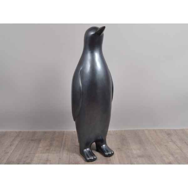 Statue pingouin polaire 100cm carbone Edelweiss -C9567