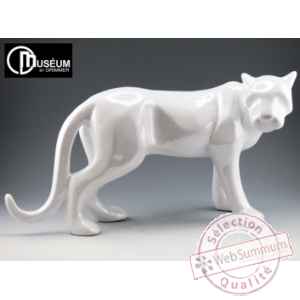 statue spirit panthere blanc nacree Edelweiss -C2015