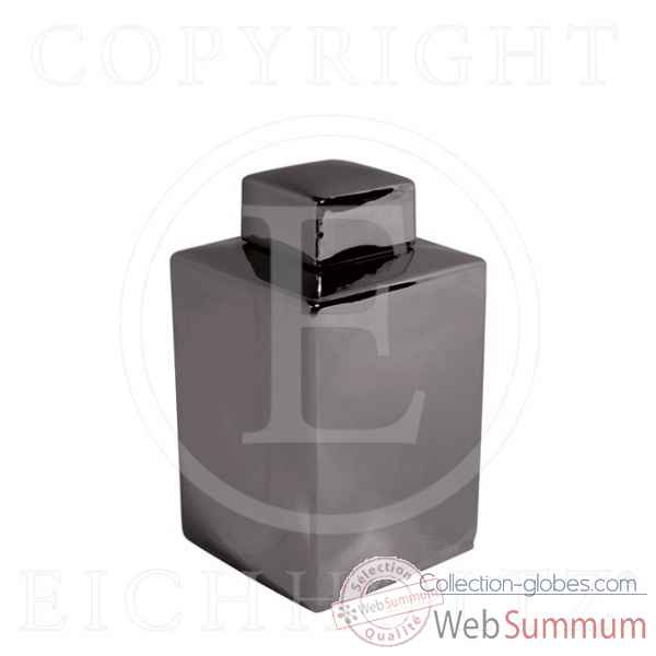 Eichholtz vase supperclub couleur noir et nickel petit -acc05467