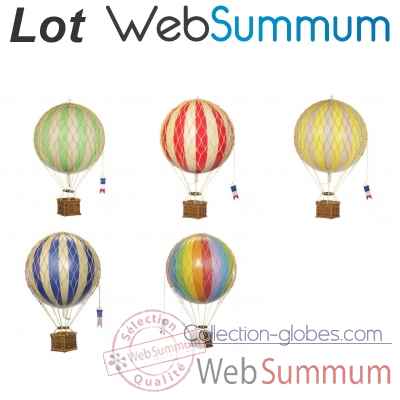 Lot 5 Repliques Montgolfiere ballon aerostat a suspendre -LWS-446