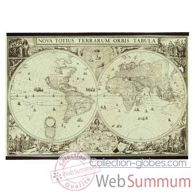 Panneaux Imprimés Planisphère 1660 -amfmc810