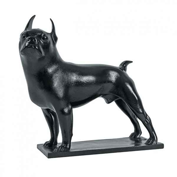 Reproduction statuette chien Boston Terrier Toy sculpteur Pompon -RF005914